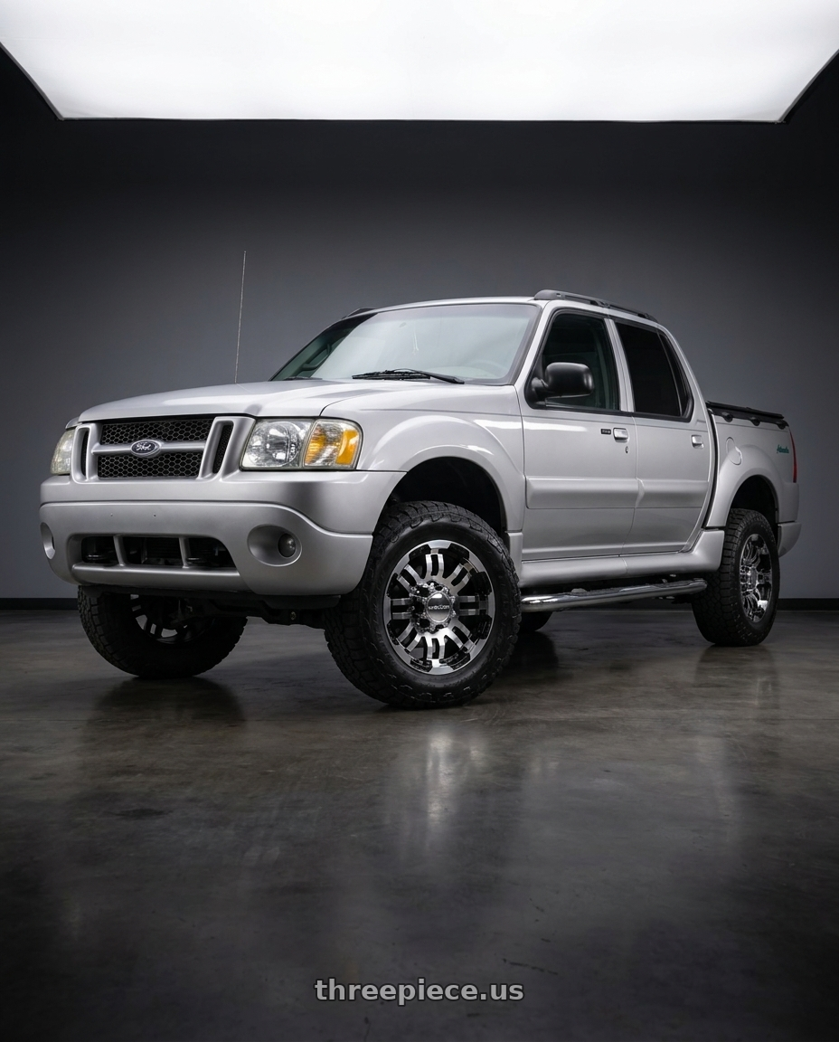 2005 Ford explorer sport trac with Vision Off-Road 375 Warrior 5x114.3 17x8.5+18 Gloss Black Machined Face wheels