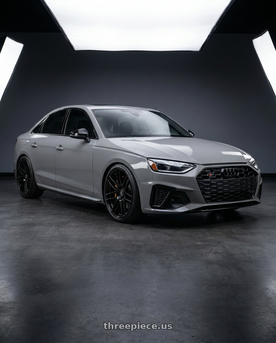 2021 Audi S4 Prestige with Forgestar F14 5x112 19x8.5 +35 Gloss Black wheels