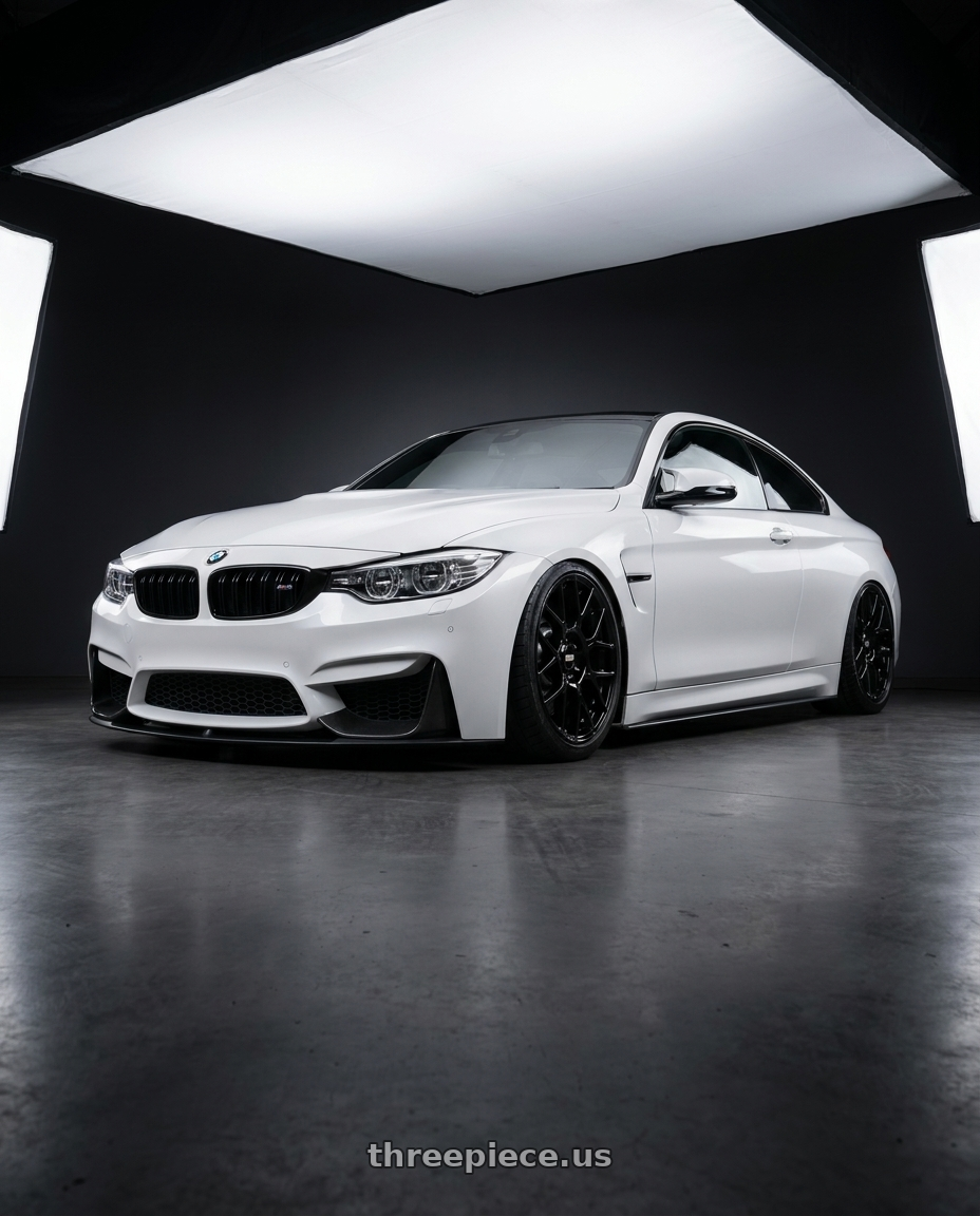 2018 BMW M4 F82 with BBS XR 5x120 19x8.5+35 Gloss Black wheels