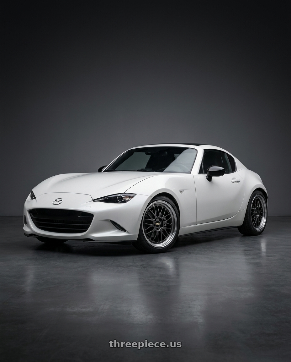 2024 Mazda Mx-5 with BBS LM 5x114.3 17x7.5+38 Diamond Black wheels