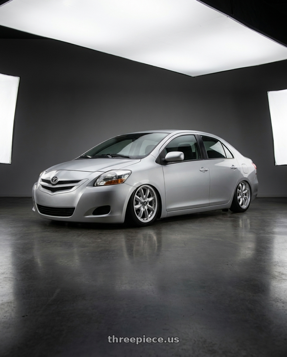 2012 Toyota vios with Enkei Compe 4x100 16x7+38 Silver wheels