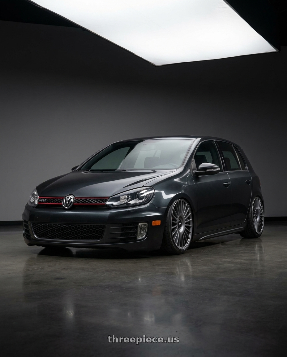 2013 volkswagen gti with Rotiform RC202 GRZ BLANK 18x8.5 +45 MATTE ANTHRACITE wheels