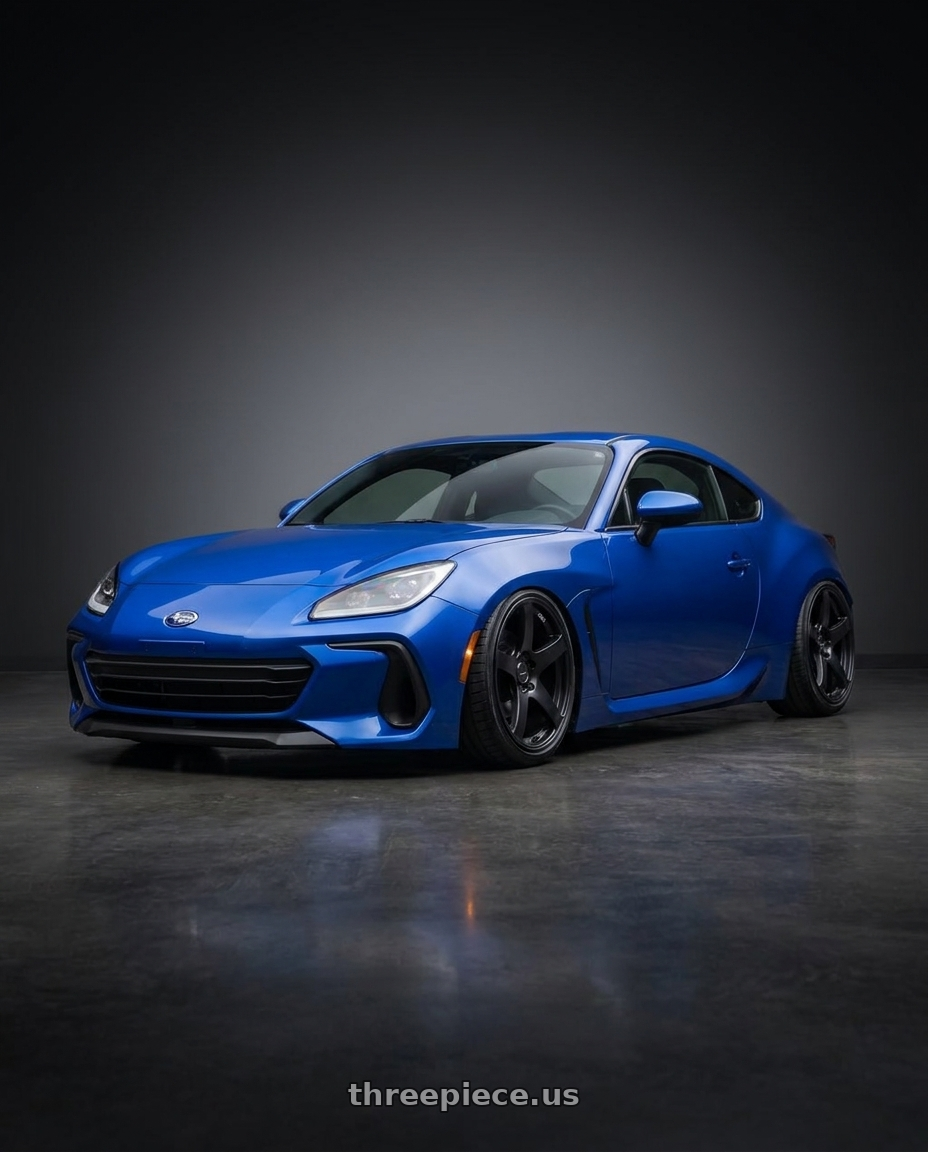 2024 Subaru BRZ with Ssr Gtv01 5x114.3 18x8+35  FLAT BLACK wheels