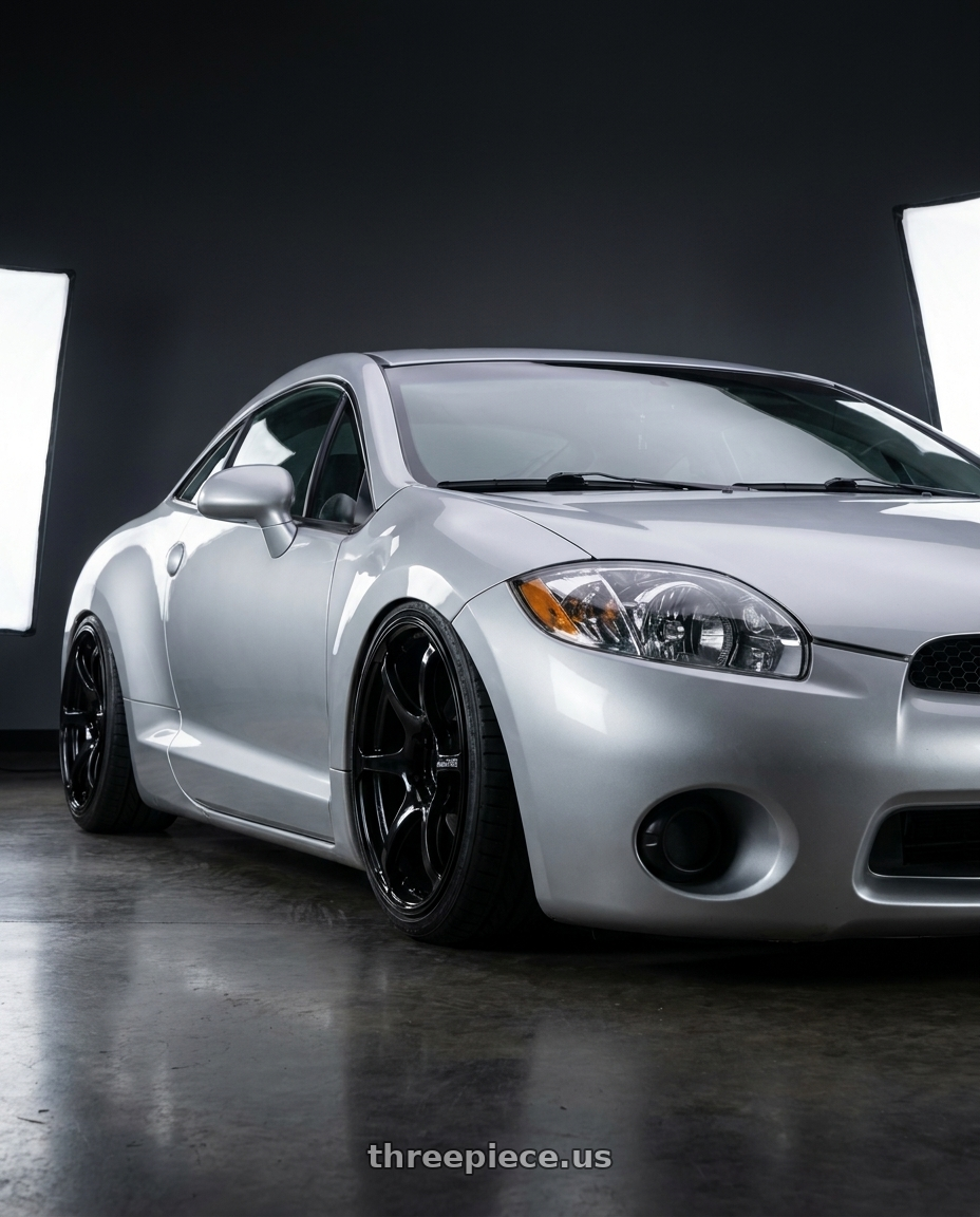 2010 Mitsubishi Eclipse with Advan RGIII 5x114.3 19x10.5+15 Gloss Black wheels