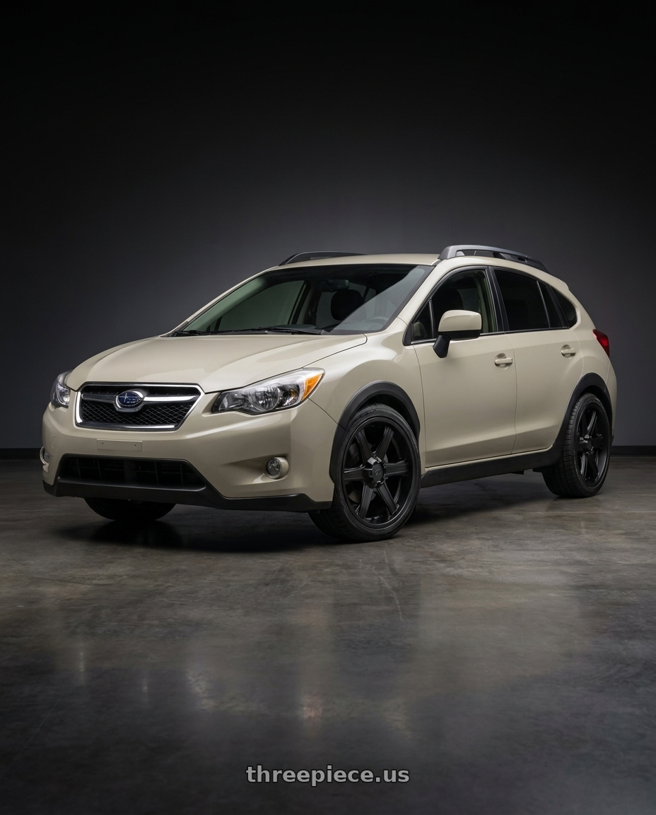 2014 Subaru Crosstrek with Enkei BHAWK 6x135 18x8.5+30 Black wheels
