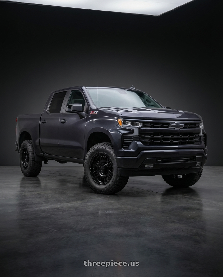 2023 Chevrolet Silverado 1500 with Gear Off Road 713B 6x139.7 20x9 +10 Gloss Black wheels