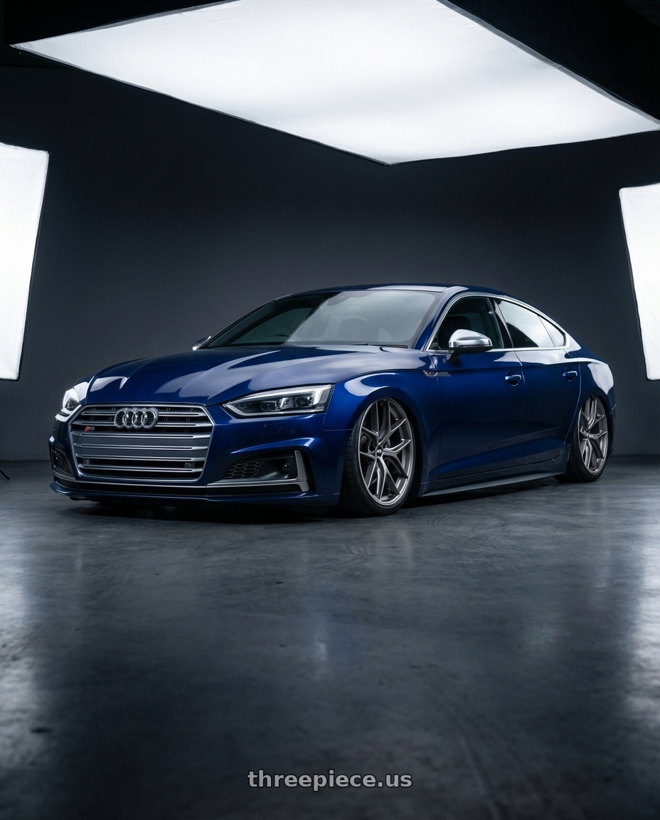 2014 Audi S5 B8 with BBS CC-R 5x112 20x9.0+25 Satin Platinum wheels