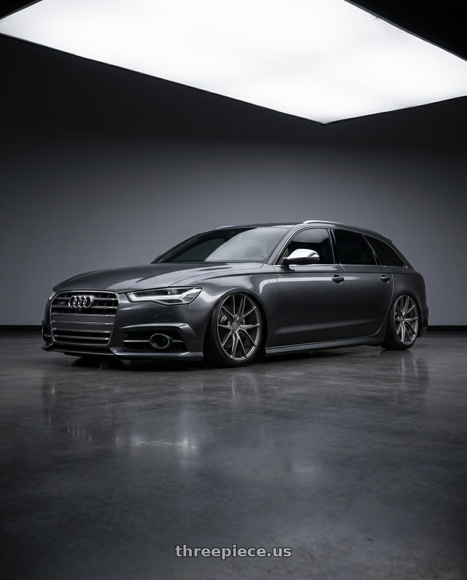 2016 Audi S6 C7 with Niche 1PC M116 MISANO 5X112 20X10.5 +20 MATTE GUN METAL wheels
