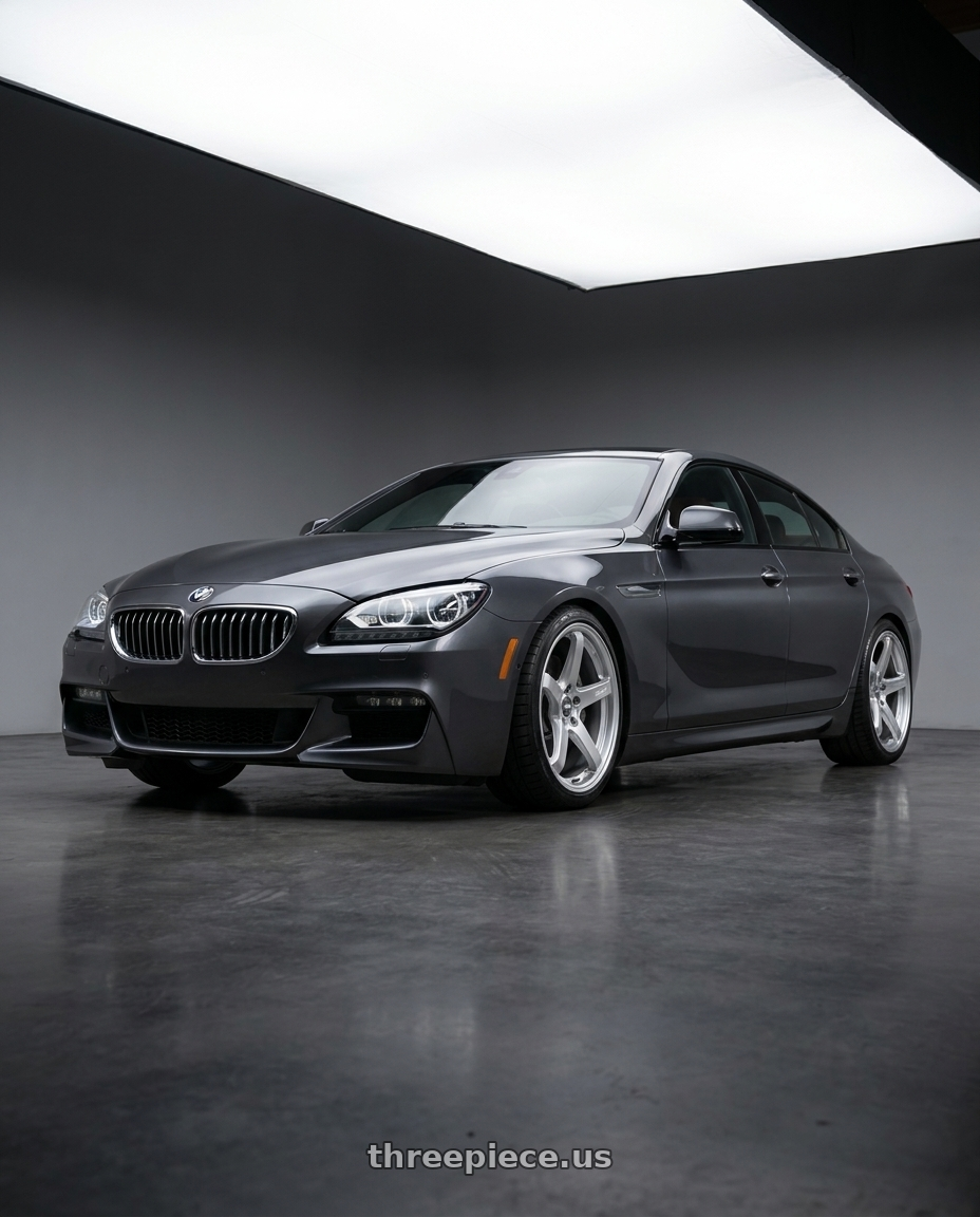 2015 Bmw 640I Gran Coupe M Sport with ESR Wheels APEX SERIES AP6 5x120 18x9.5 +35 Hyper Silver wheels