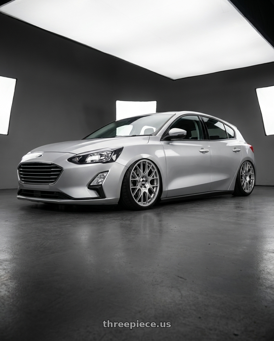2020 ford focus with BBS CH-R 5x130 19x11 +56 Brilliant Silver Polished Rim Protector wheels