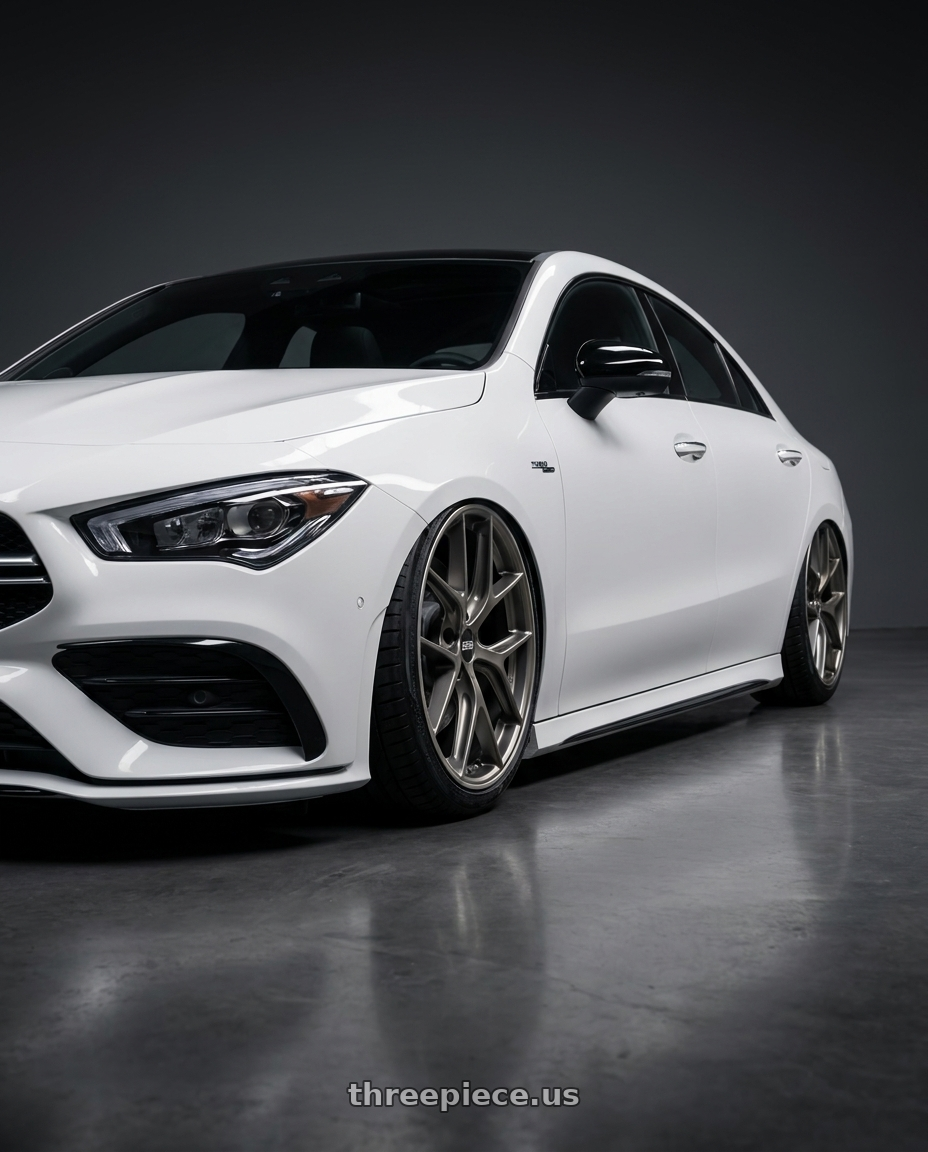 2023 Mercedes-Benz CLA C118 with BBS CC-R 5x112 19x9.0+42 Satin Platinum wheels