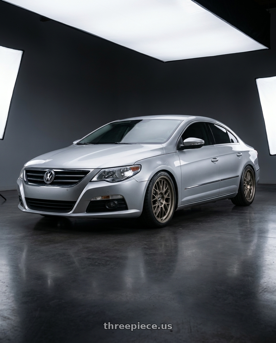 2015 Volkswagen CC with fifteen52 HOLESHOT 5x112 19x8.5 +45 MAGNESIUM GREY (SATIN BRONZE) wheels
