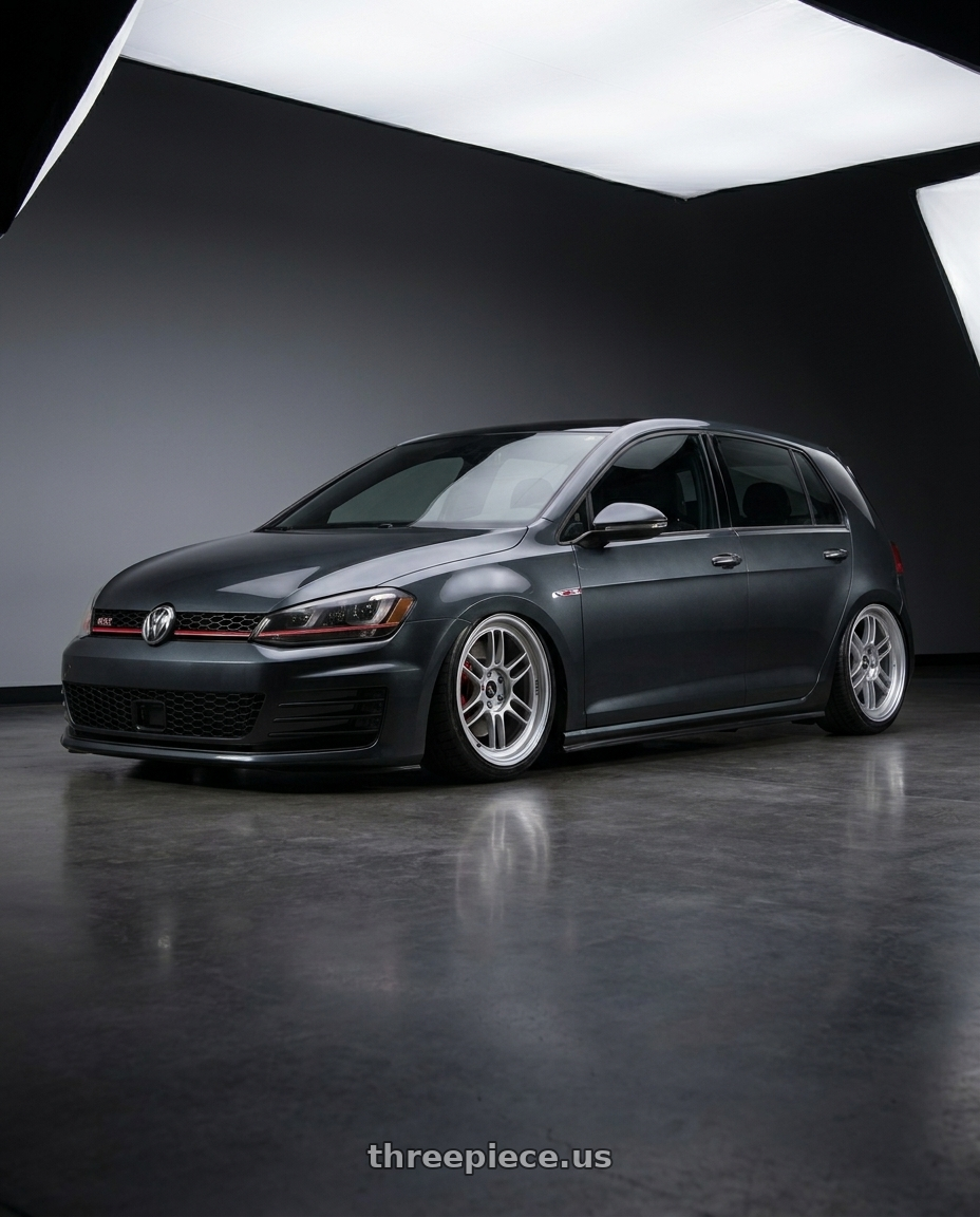 2015 Voltswagon gti with Enkei RPF1 5x114.3 18x8.5+30 Silver wheels