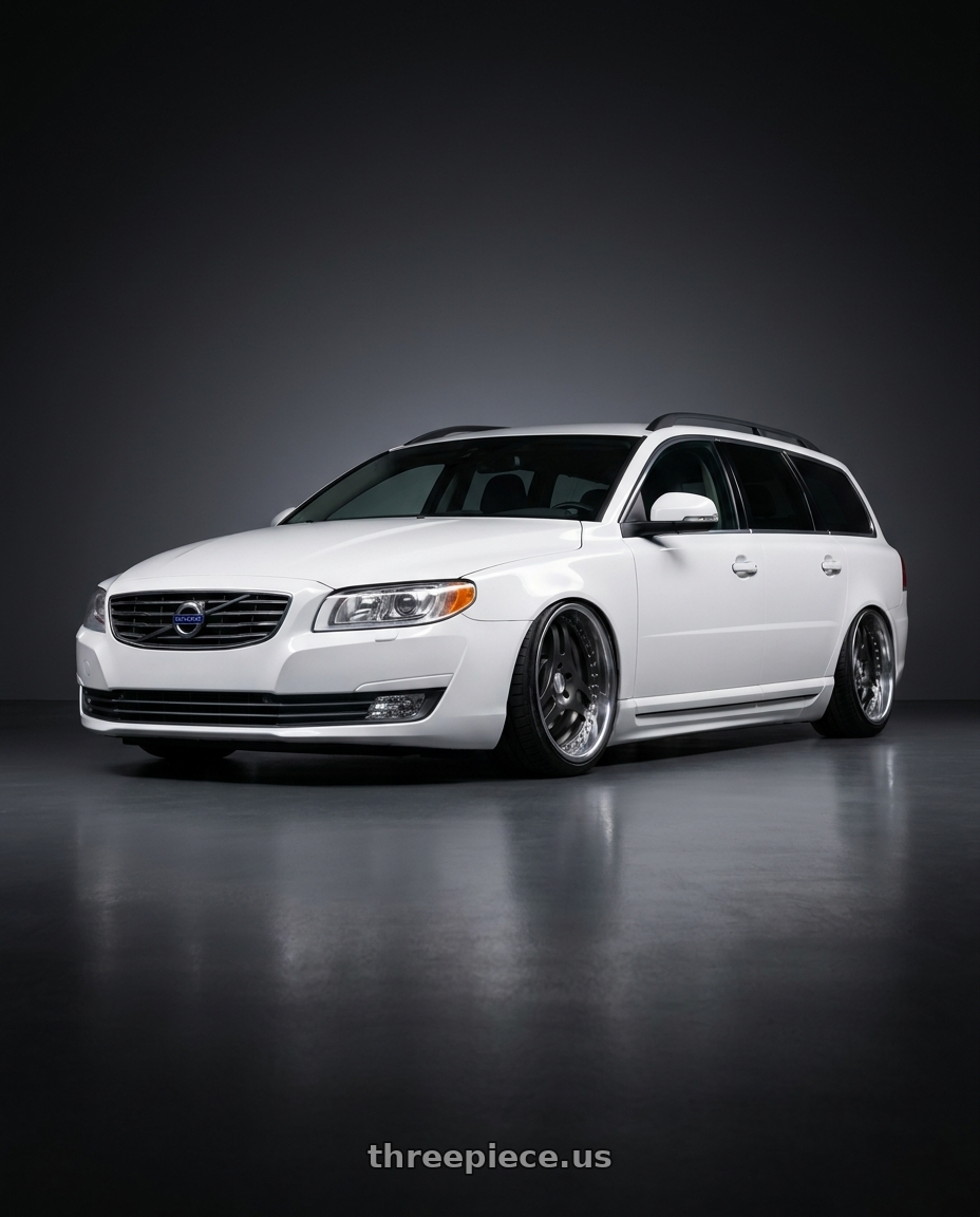 2014 Volvo V70 wagon with Heritage Wheel TSUKUBA wheels