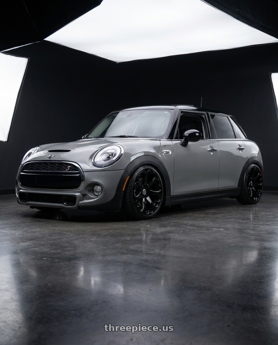 2013 Mini Cooper S with Heritage Wheel Kokoro MonoC 5X112 20x10+35 Black wheels