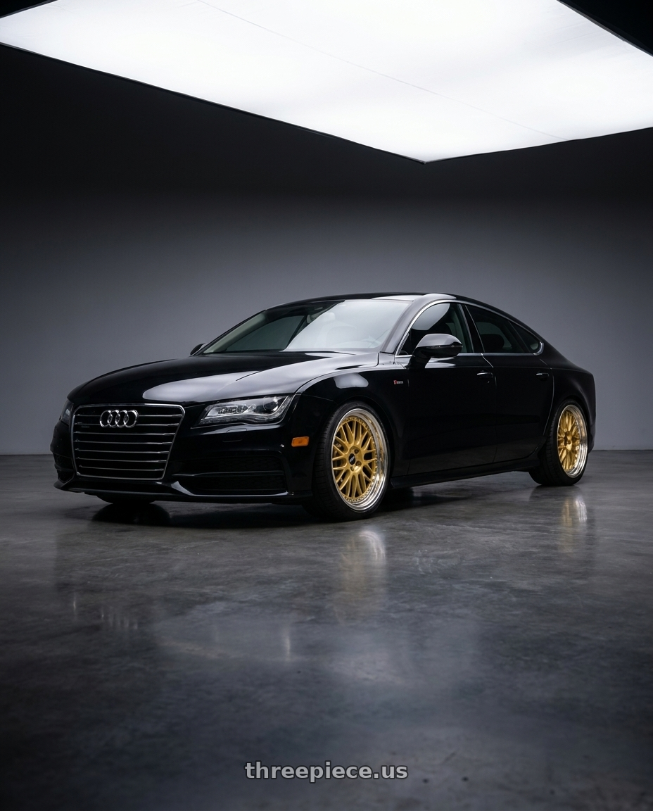 2012 audi A7 with Work Zistance W10m 5x114.3 19x8.5+30 w disk Crystal Silver wheels