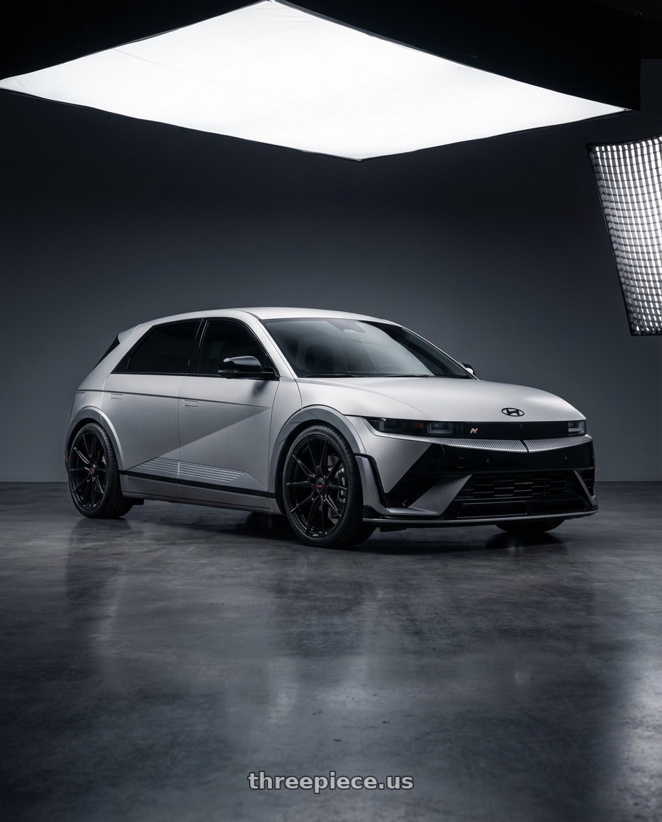 2024 Hyundai Ioniq 5 N with Vossen x Novitec NF10 21x9.5in - 5x114.3 BP - ET28 - Gloss Black Ferrari SF90 Front Wheel - F-AFP-47-F01-C25 wheels