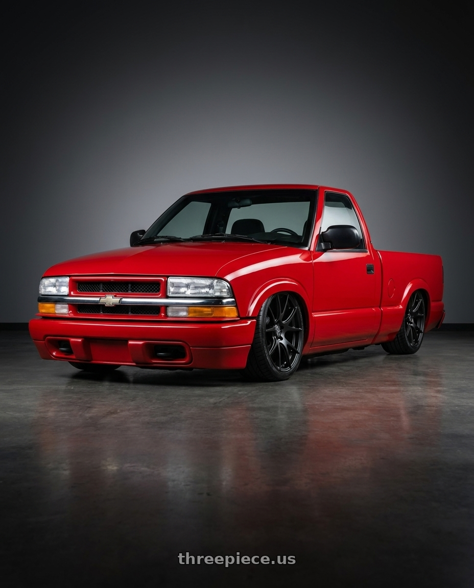 1998 Chevy S10 with Forgestar CF5V 5x120 19x9 +38 Satin Black wheels