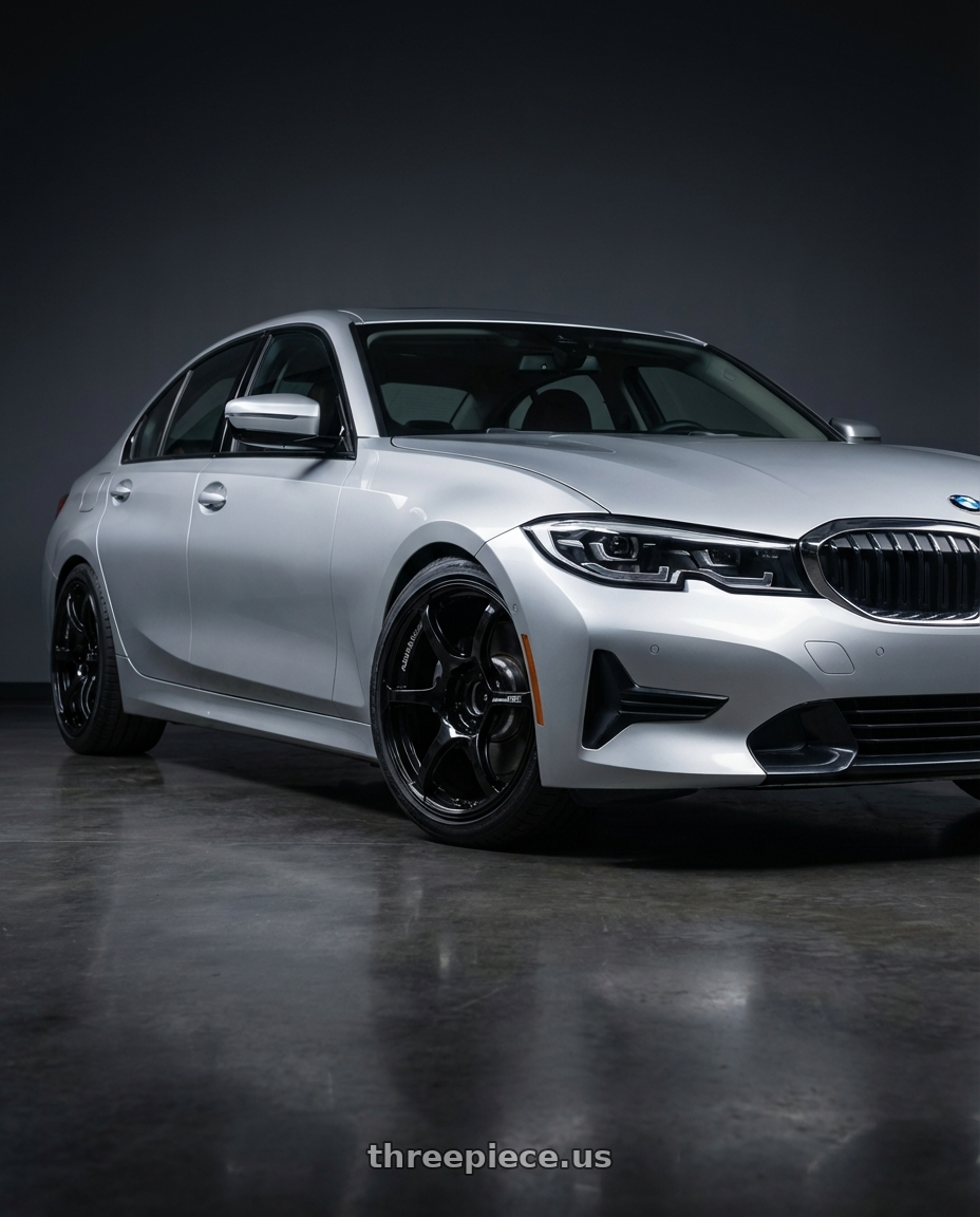 2023 BMW 3 Series G20 with Advan RGIII 5x112 19x8.5+45 Gloss Black wheels