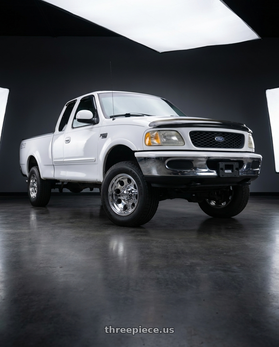 1997 ford f250 light duty  with Pacer 164P LT Mod Polished 7X150 16x8 -06 Polished wheels