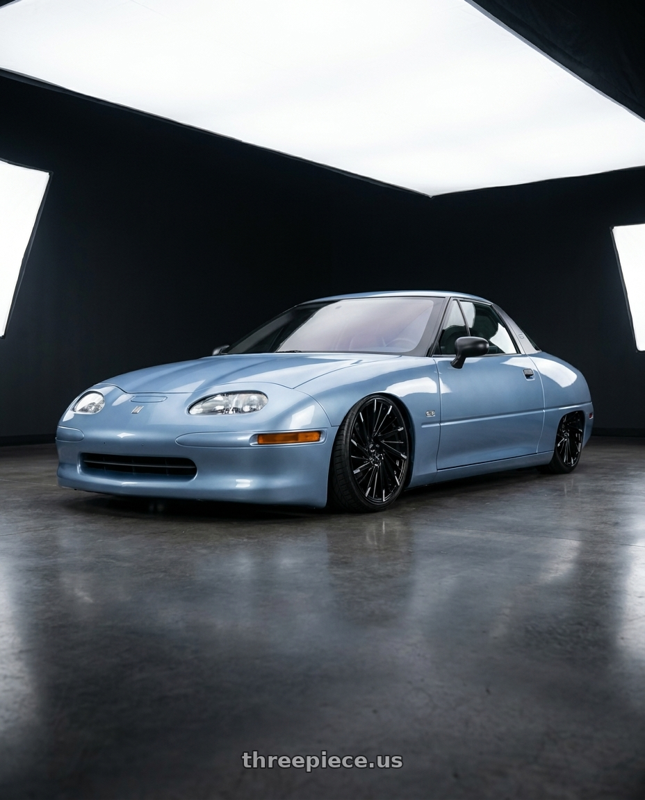 1997 General Motors EV1 with ECLIPSE 105 5X114.3 20x8.5 +38 GLOSS BLACK MILLED TIPS wheels