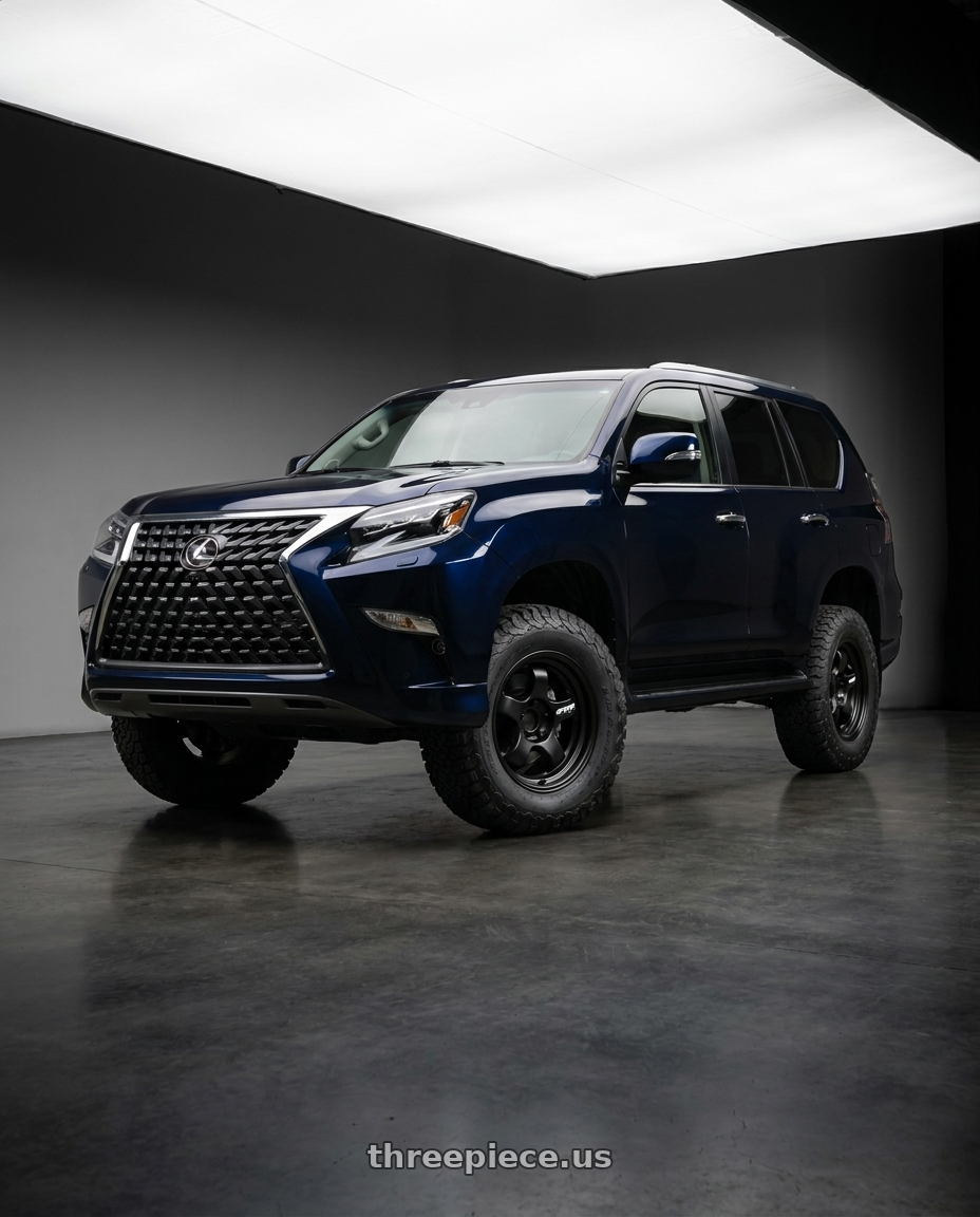 2022 LEXUS GX460 with WORK Meister S1 SUV 6x139.7 18x9+18 Matte Black wheels