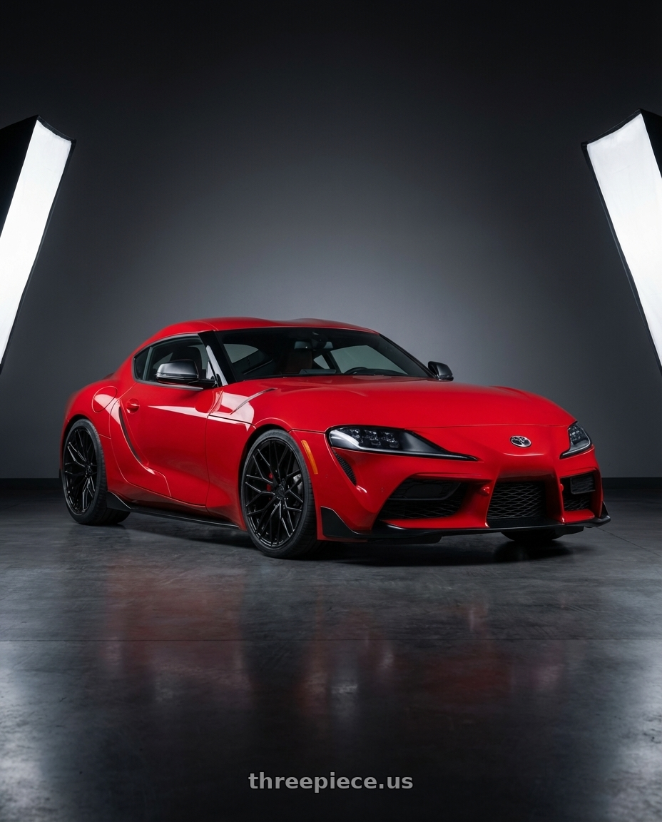 2023 Toyota GR Supra with Avant Garde Wheels M520R 5X112 19x8.5 +35 Gloss Black wheels