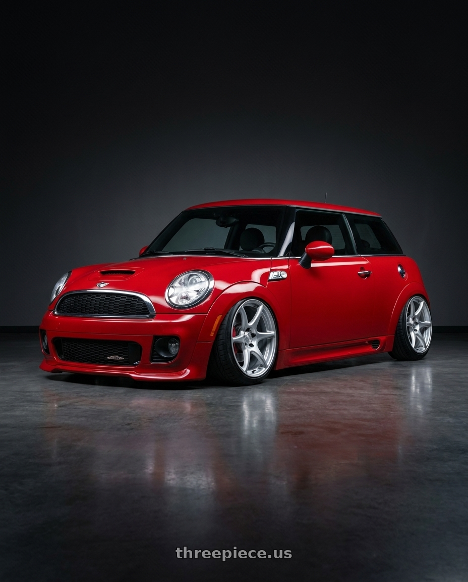 2013 Mini cooper jcw with Kansei K11S Tandem 5x114.3 17x9 35 Hyper Silver wheels