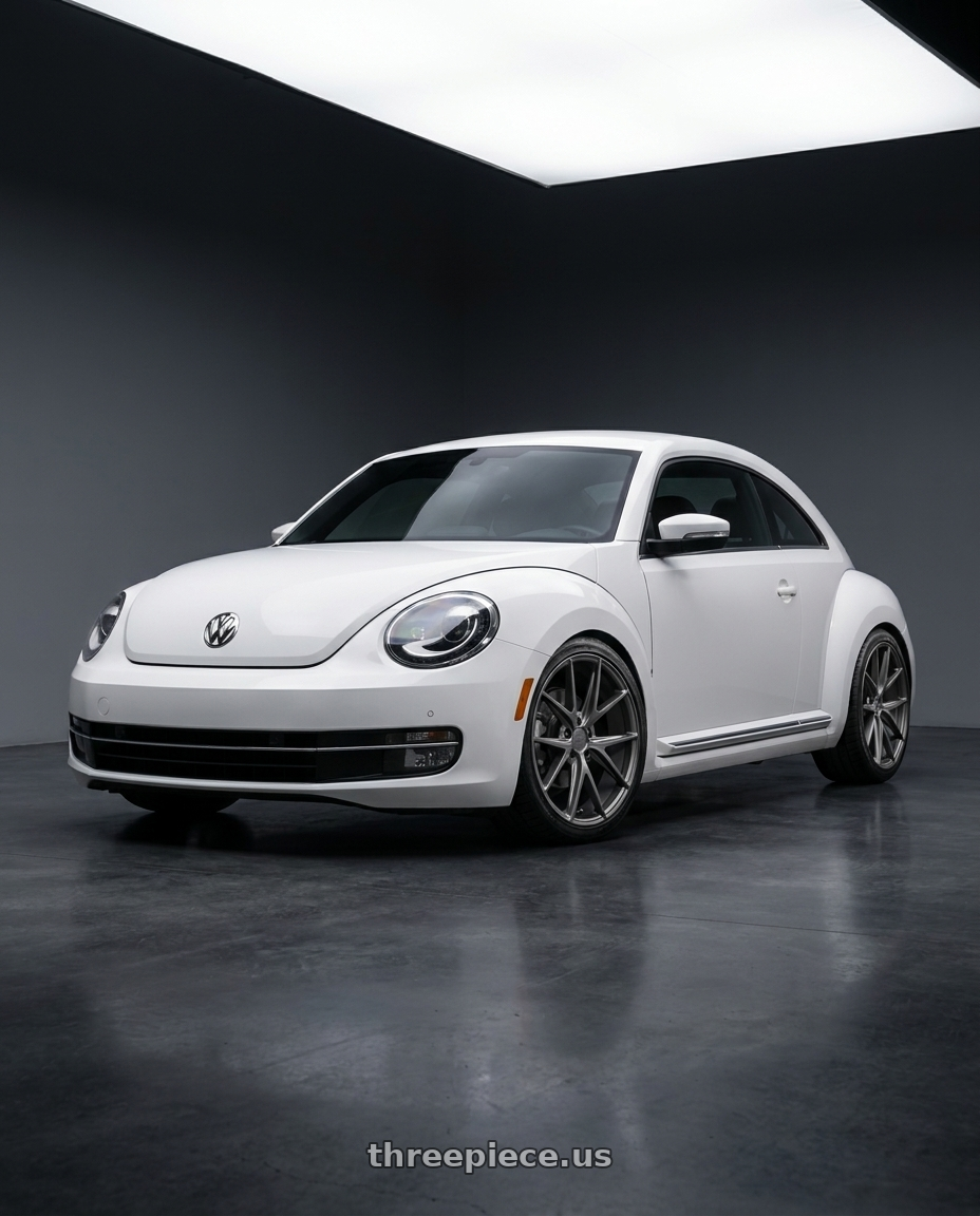 2016 Volkswagen Beetle Turbo with Niche 1PC M116 MISANO 5X112 18X8 +30 MATTE GUN METAL wheels