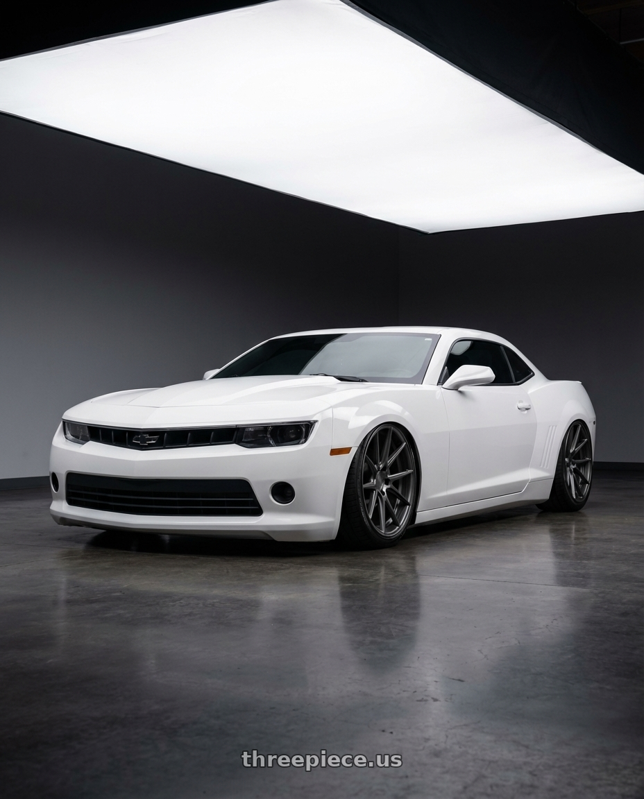 2014 Chevrolet Camaro 5th Gen with Niche 1PC M116 MISANO 5X120 20X10.5 +35 MATTE GUN METAL wheels