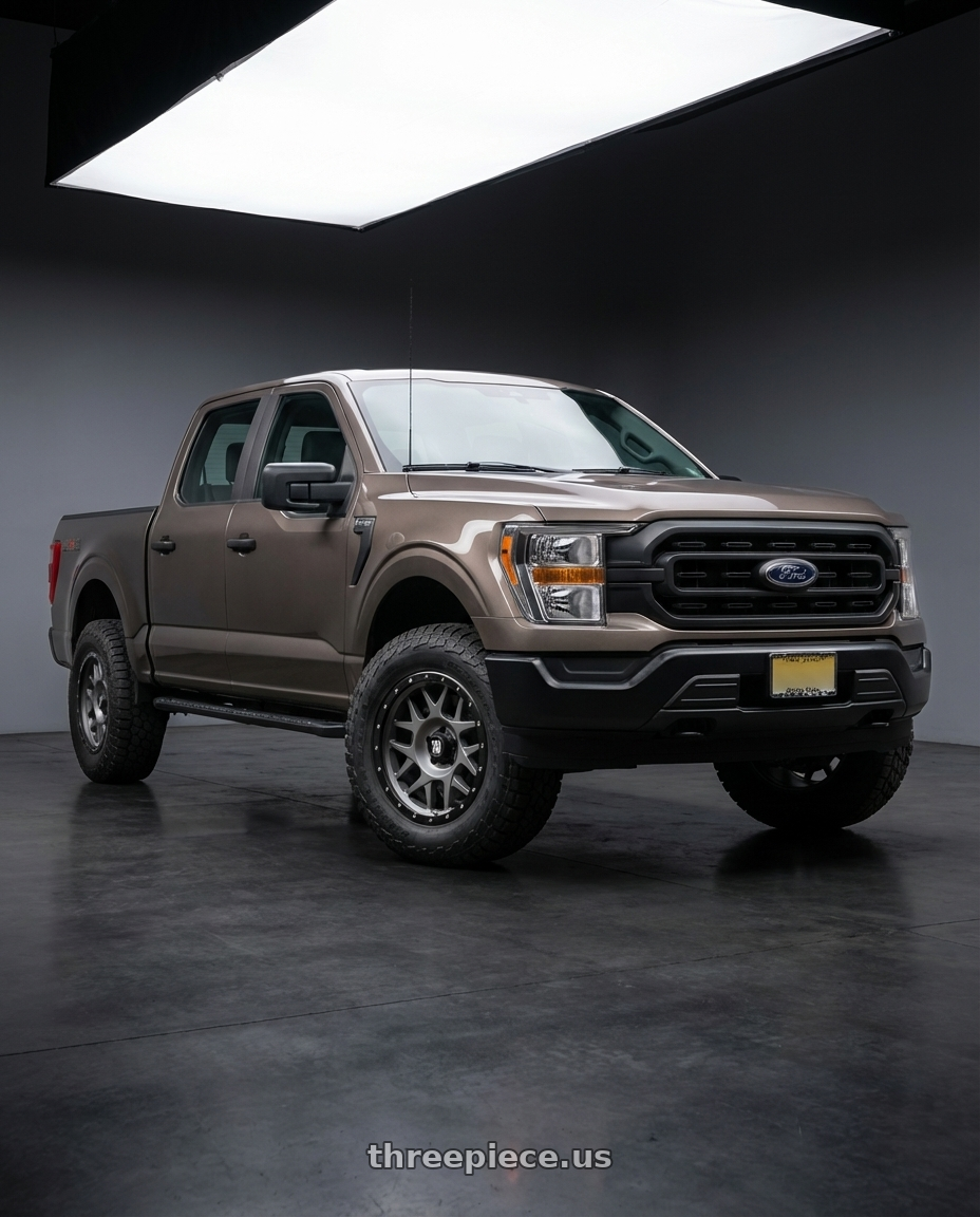 2013 Ford F-150 with XD XD127 BULLY 6X135 20X9 +18 MATTE GRAY BLACK RING wheels