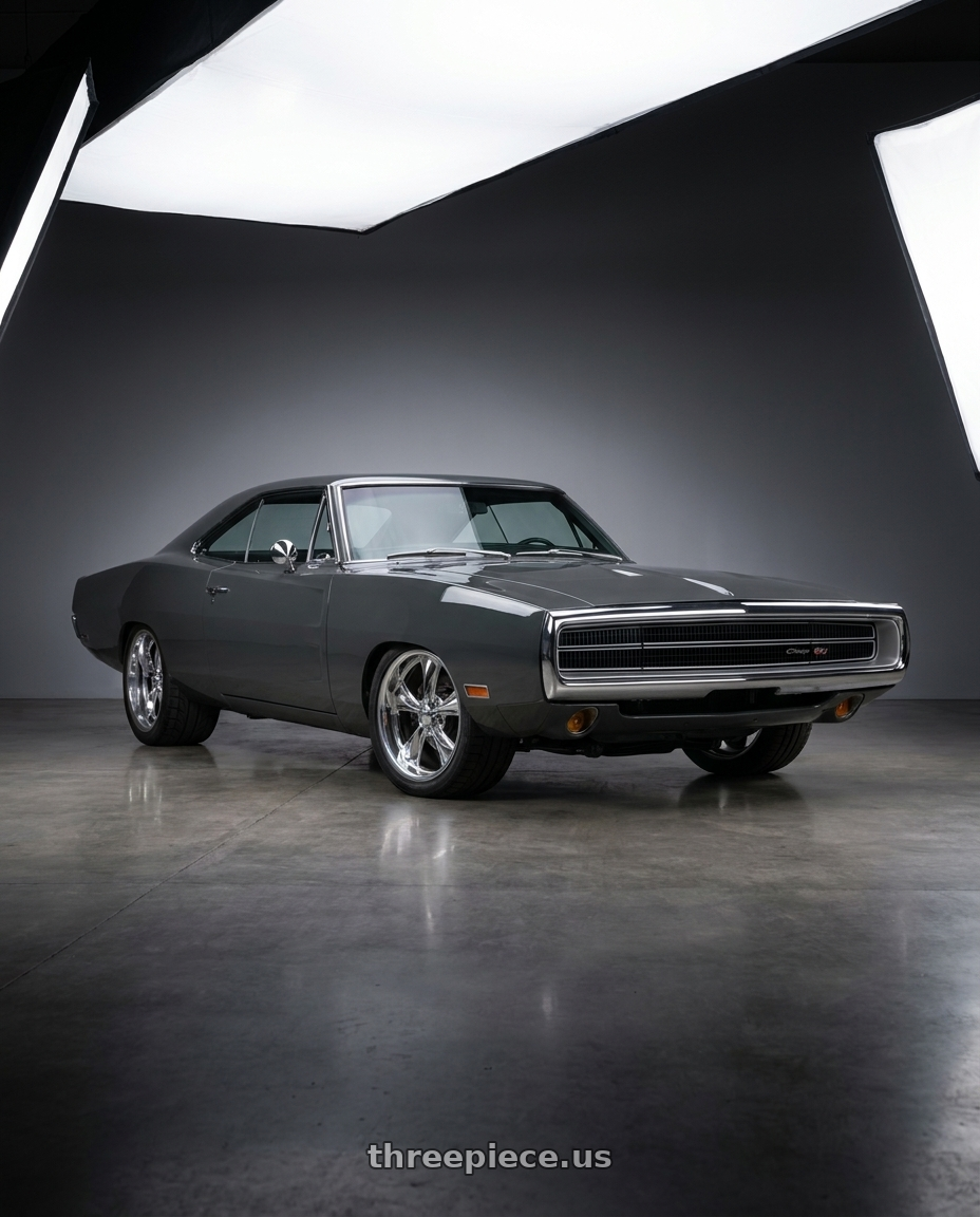 1970 dodge charger with Foose 2PC F201 NITROUS 5X120.65 20X10 +0 HIGH LUSTER POLISHED wheels