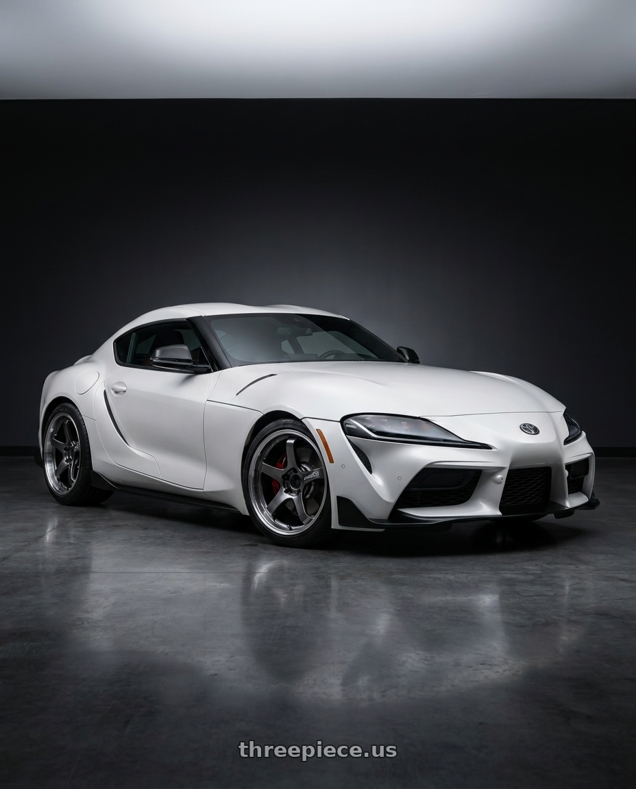 2020 toyota supra with Advan Racing GT BEYOND 5x112 19x9.5 +25 MACHINING & HYPER PLATINUM BLACK wheels
