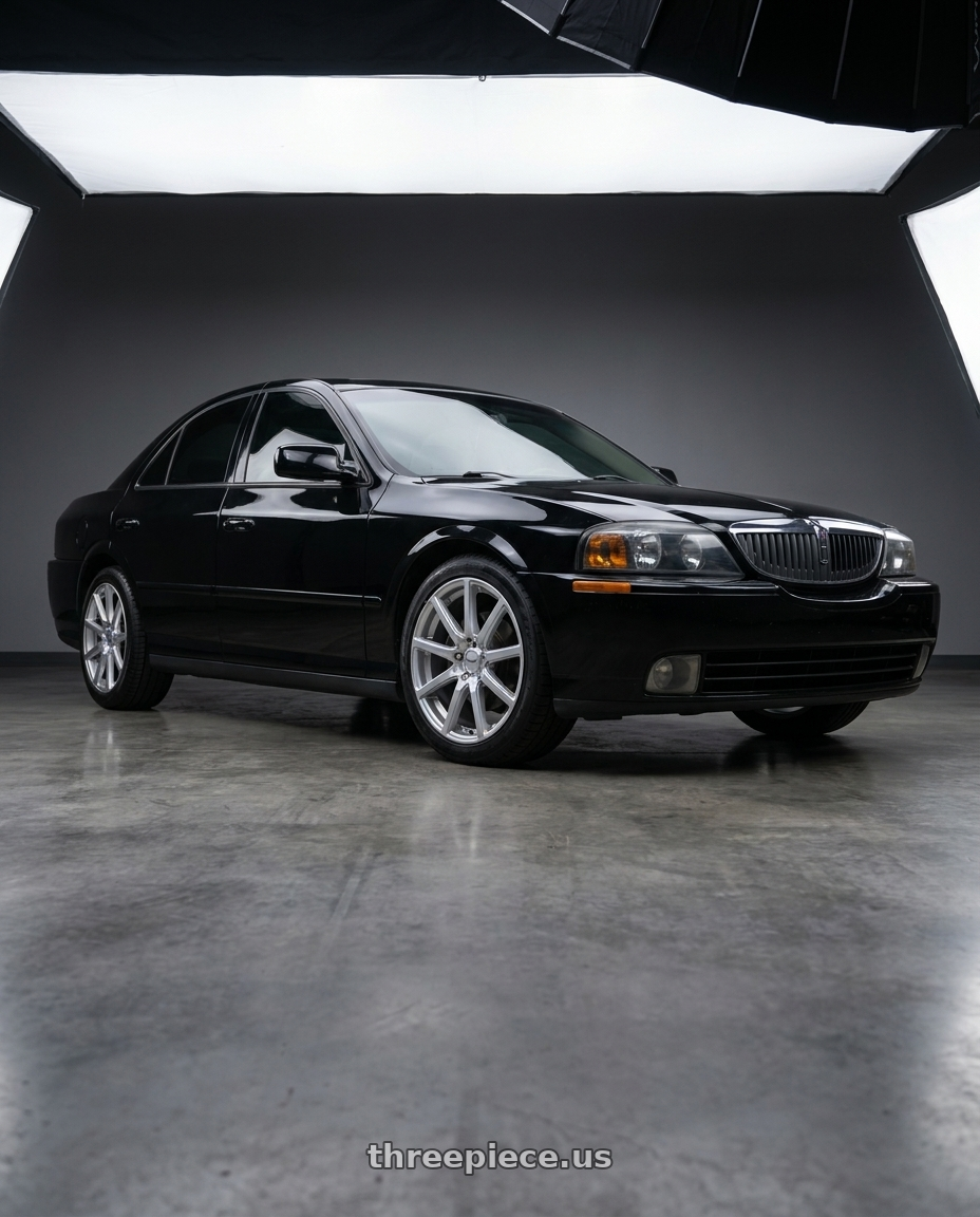 2004 lincoln ls v8 with V�xx Este 5x108/5x114.3 17x7.5+40 Bright Silver wheels