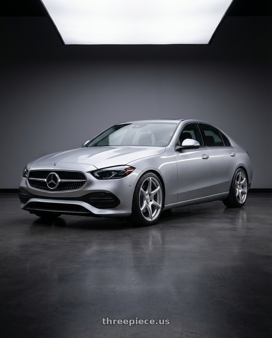 2022 Mercedes-Benz C-Class W206 with Kansei K11S Tandem 5X112 19x9.5 22 Hyper Silver wheels