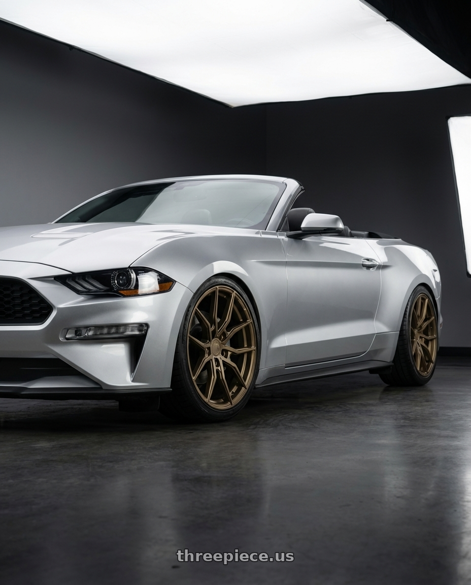 2018 ford mustang with Aodhan AFF1 5x114.3 20x10.5+45 Matte Bronze wheels
