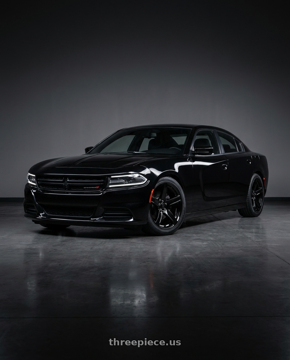 2021 Dodge Charger SXT with OE Wheels DG22 5x115 20x9.5+18 Black wheels