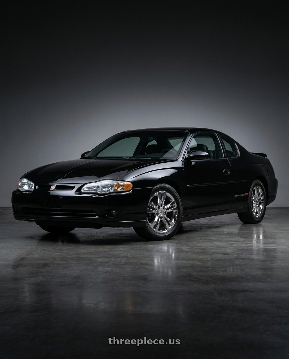 2002 Chevrolet Monte Carlo SS Black with OE Wheels CA15A 5x115 18x8.5+40 Chrome wheels