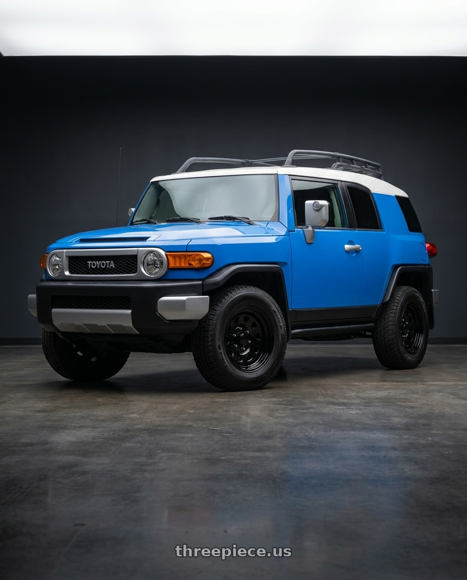 2007 Toyota FJ Cruiser with Vision HD 84H 5x139.7 17x8-12 Gloss Black wheels