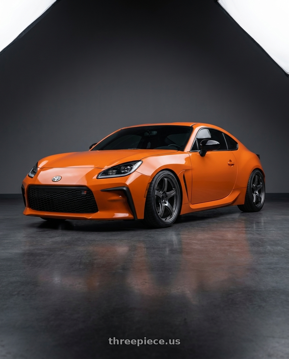 2023 Toyota GR86 10th Anniversary with Gram Lights 57CR 5x100 18x8.5 +45 HS GUNMETALLIC wheels