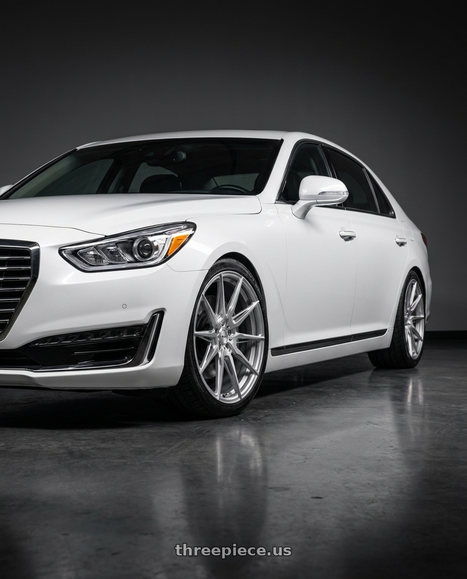 2018 genesis g90 with ADV.1 ADV5.0 5x112 19x8.5 +45 Platinum wheels