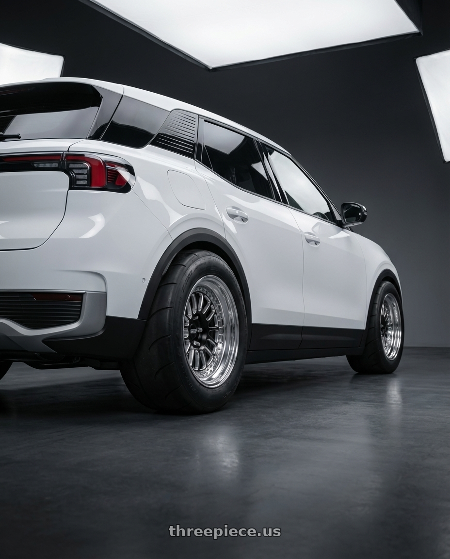 Ford Explorer 2026  with Belak Industries Series 2 - Non-Beadlock Wheel 6x135mm 18x10 +32 wheels rear three quarter view excessive tires