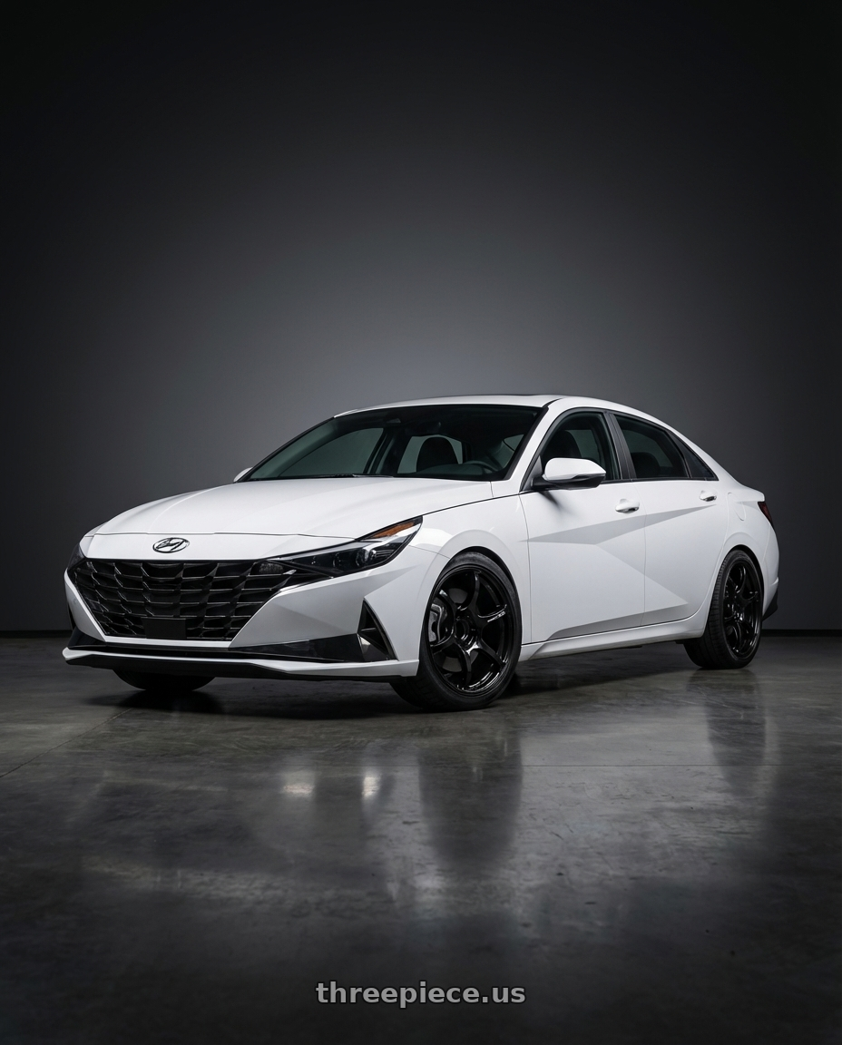 2024 Hyundai Elantra N with Advan RGIII 5x114.3 19x9.0+25 Gloss Black wheels