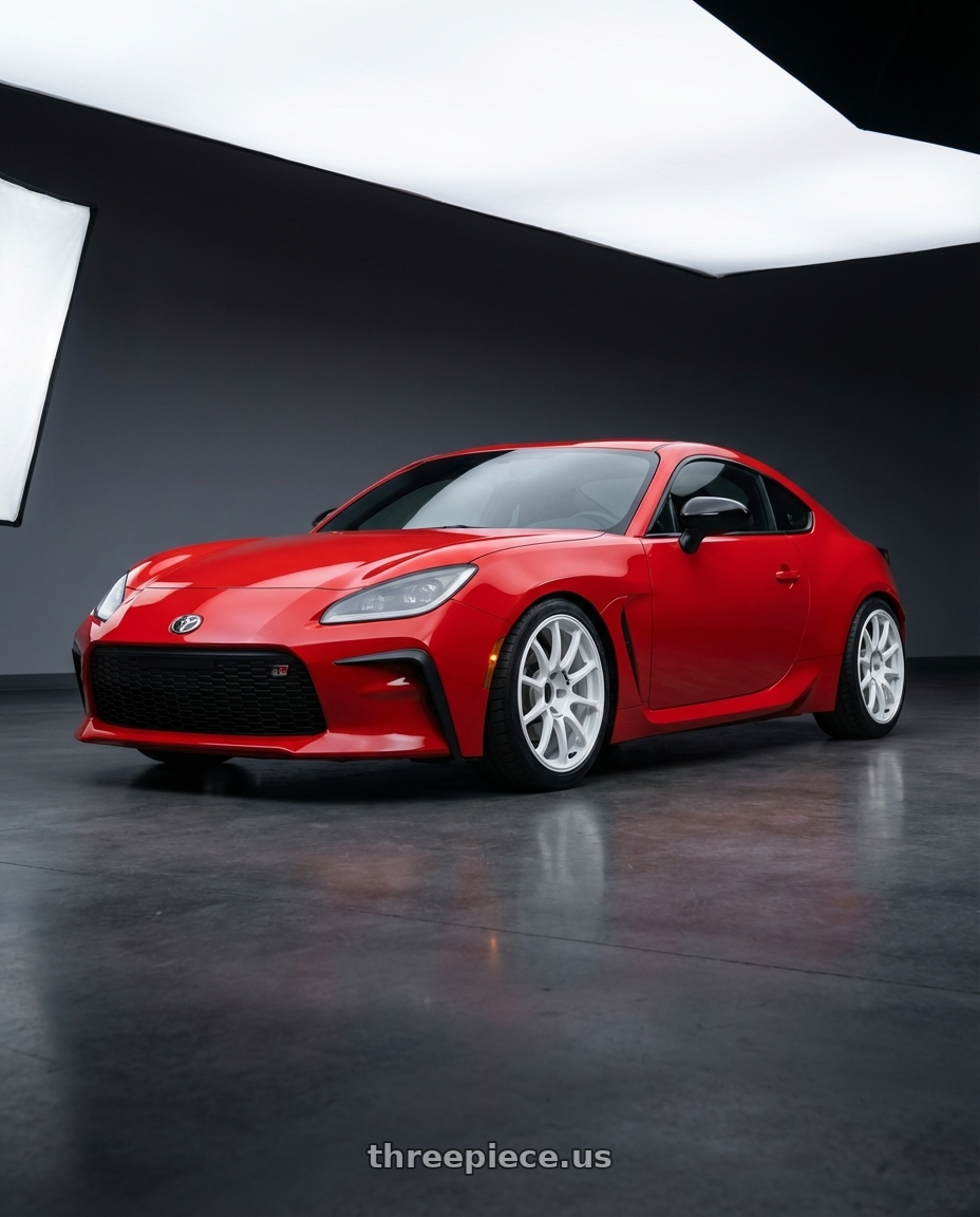 2024 Toyota GR86 with Advan RCIII 5x114.3 18x7.5+45 White wheels