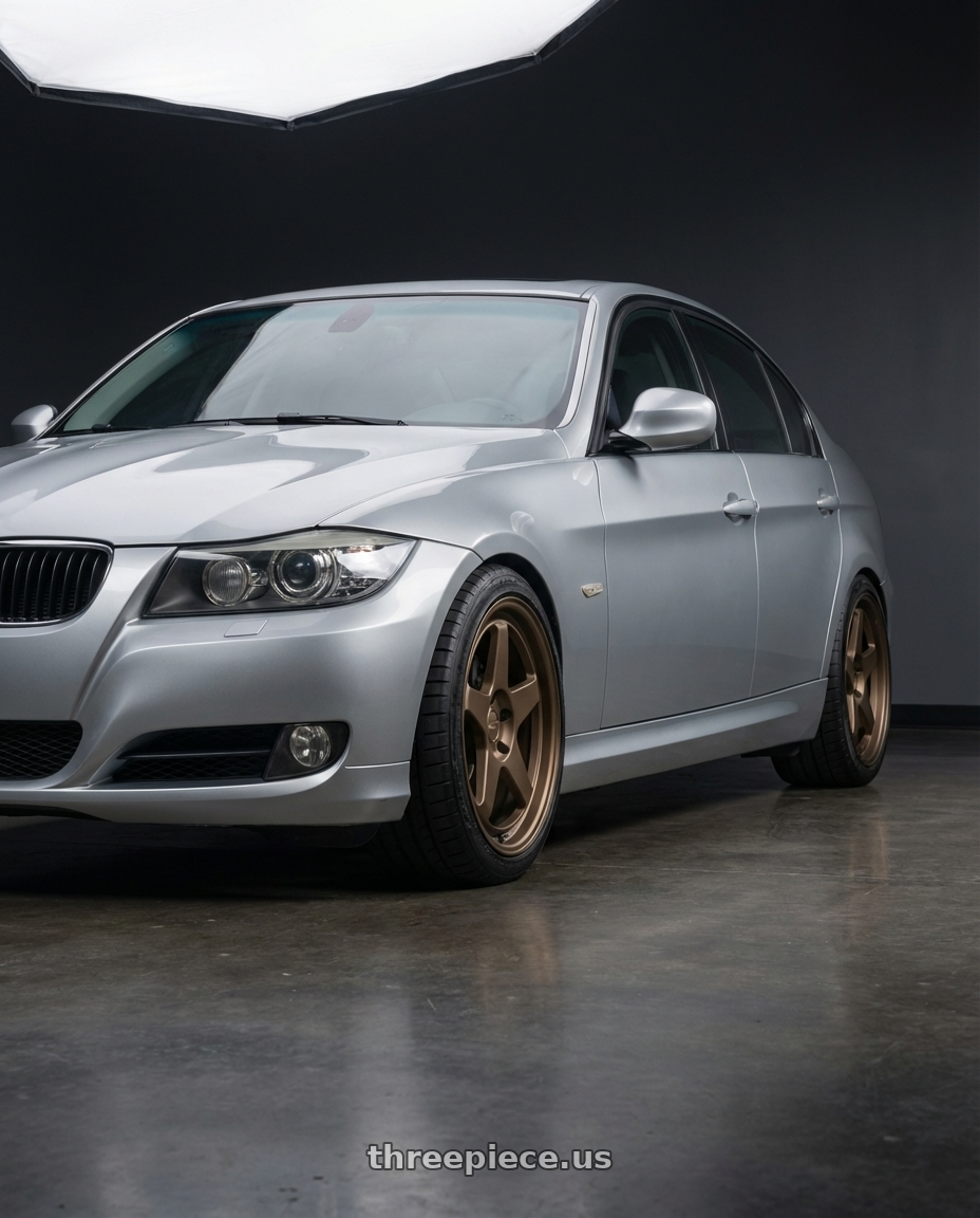 2012 BMW 3 Series E92 with Kansei K12B KNP 5X120 18x8.5 35 Bronze wheels
