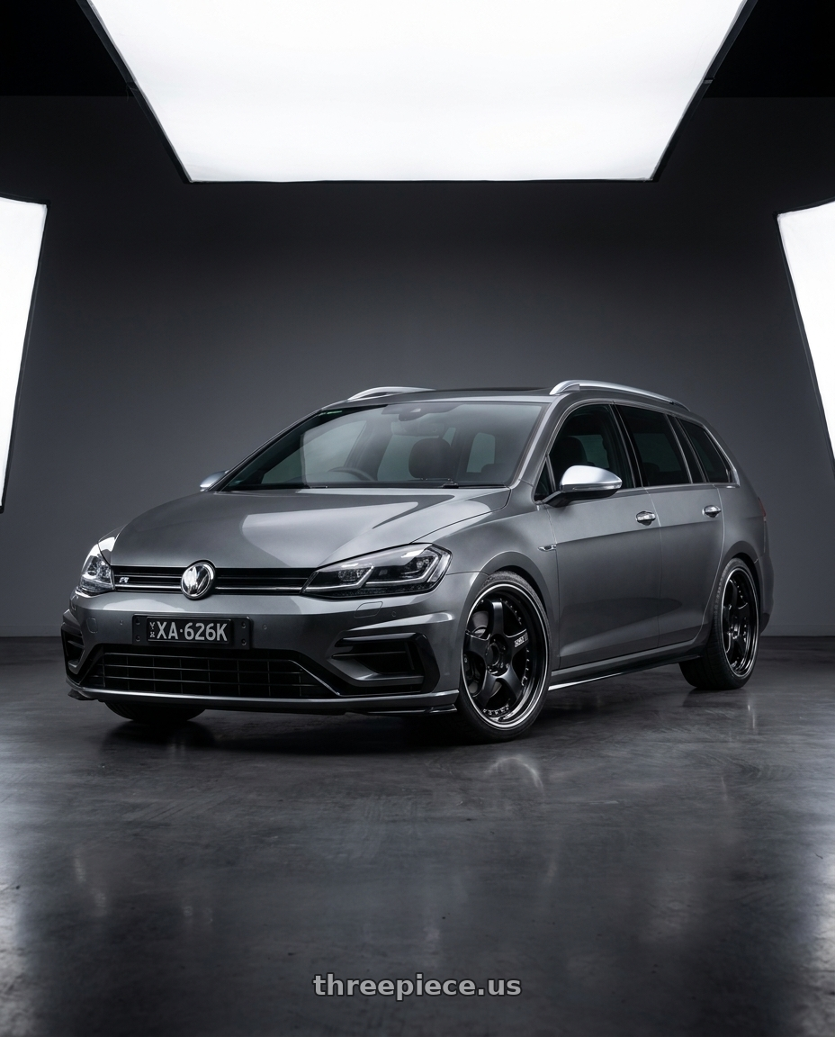 2019 GOLF R with SSR Professor SP1 5x112 18X9+37 NR Disk Black wheels