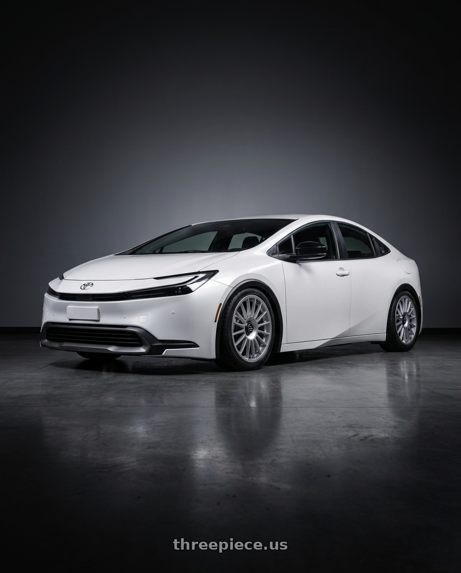2023 Toyota Prius with fifteen52 PODIUM 5x114.3 / 5x120 19x8.5 +35 SPEED SILVER (GLOSS SILVER) wheels