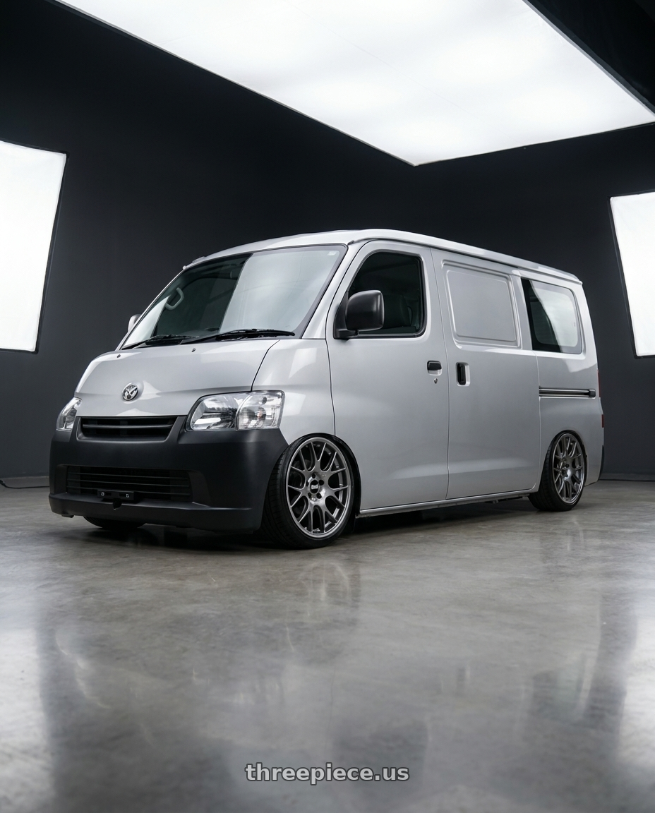 2025 Toyota town ace van with BBS CH-R 5x120 18x9 +44 Satin Titanium Polished Rim Protector wheels