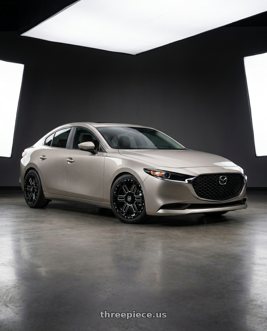 2023 46v Mazda Mazda3 with Enkei Commander 6x135 18x8.5+25 Black Machined wheels