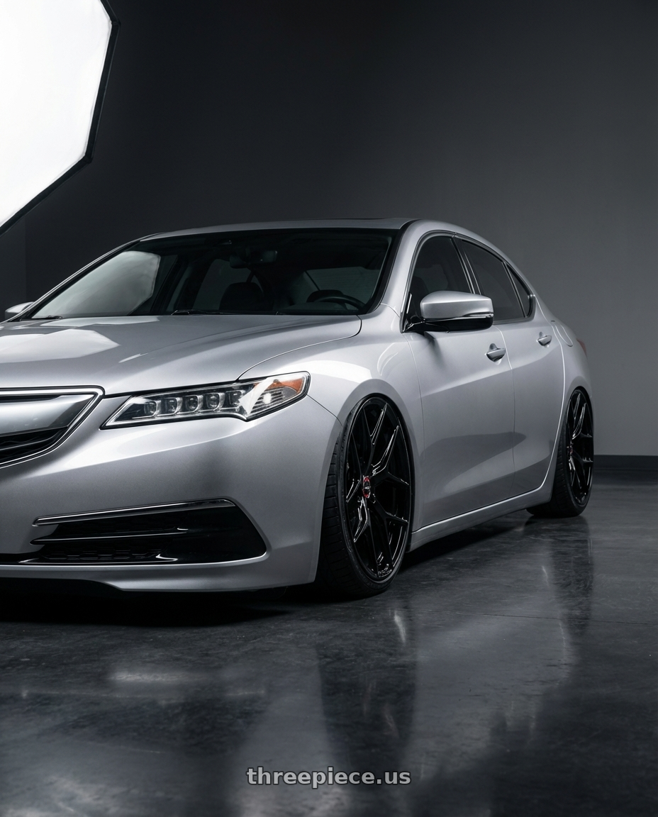 2019 Acura TLX with Vossen HF-5 20x10.5 / 5x114.3 / ET45 / Deep Face / 73.1 -GB - Gloss Black Wheel - HF5-0N10 wheels